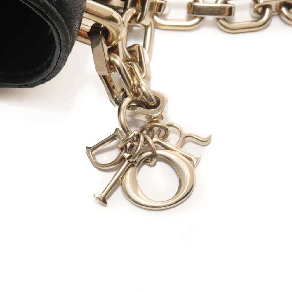 CHRISTIAN DIOR Black Leather Shoulder Bag - Picture 13 of 13